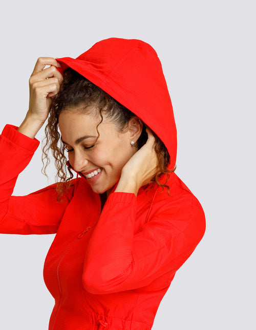 Nola Water Resistant Jacket - Flamenco