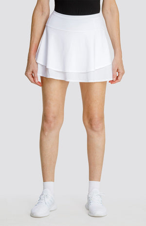 Lora 14.5" Skort - Chalk White