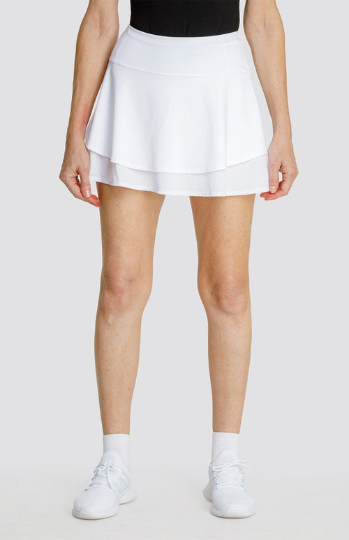 Lora 14.5" Skort - Chalk White