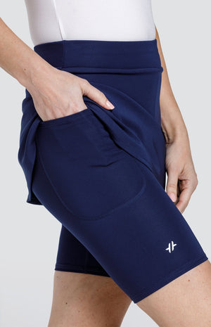Beryl 13.5" Skort - Navy Blue