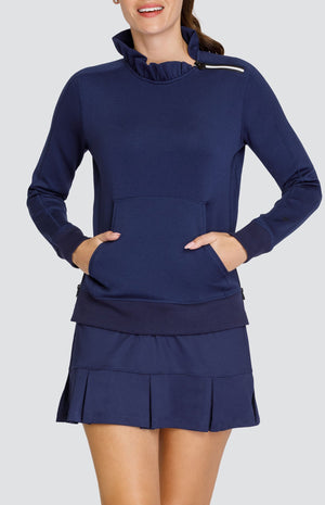 Condoleezza Navy Blue Pullover