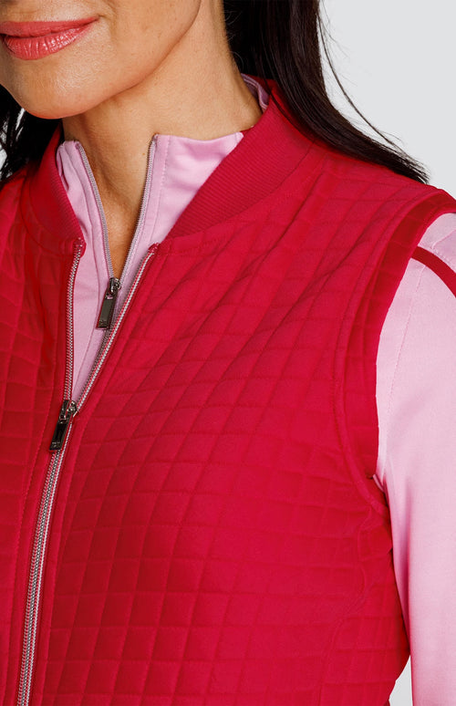 Cypress Vest - Hibiscus