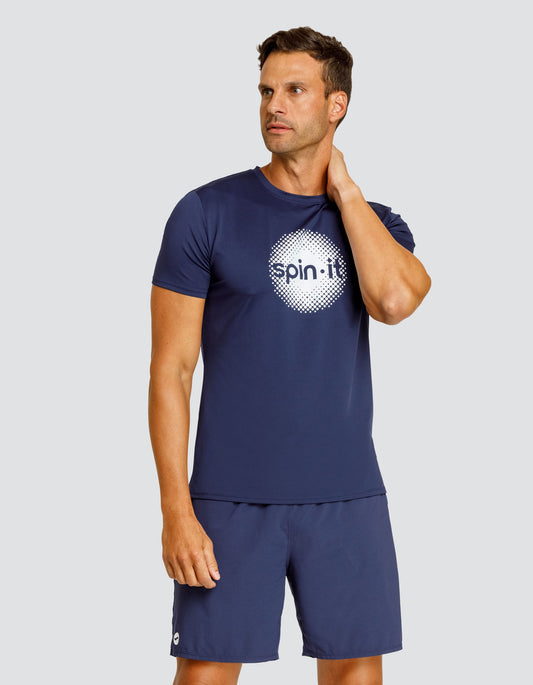 Ben Short Sleeve Top - Navy Blue - FINAL SALE