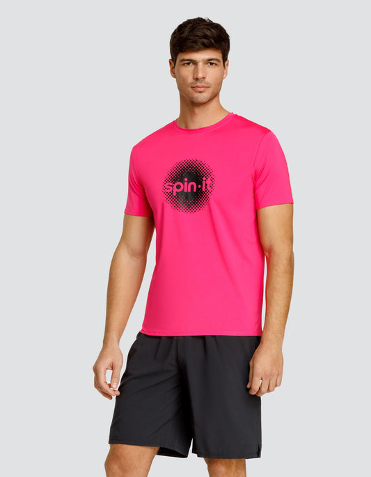 Ben Short Sleeve Top - Vivid Pink - FINAL SALE