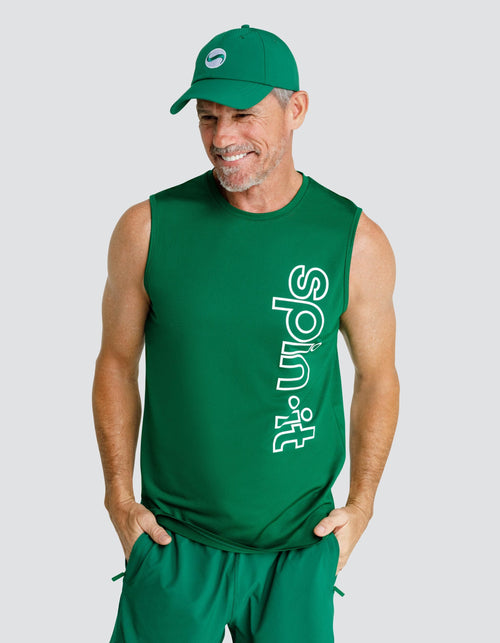 Josh Muscle Tank - Fern Green