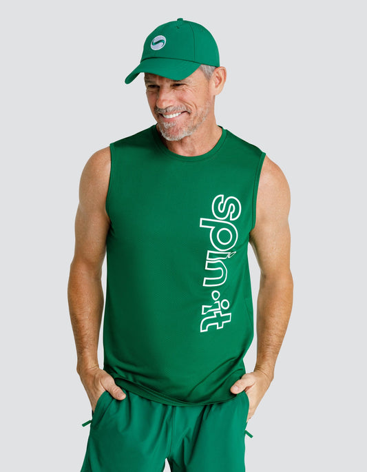 Josh Muscle Tank - Fern Green