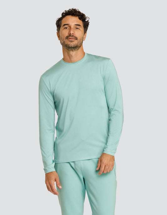 Henry Long Sleeve Top - Aquifer - FINAL SALE