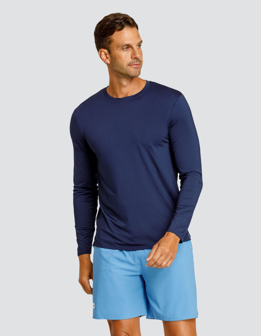 Henry Long Sleeve Top - Navy Blue - FINAL SALE