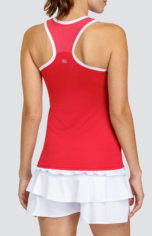 Evelyn Tank - Raspberry Wine - FINAL SALE