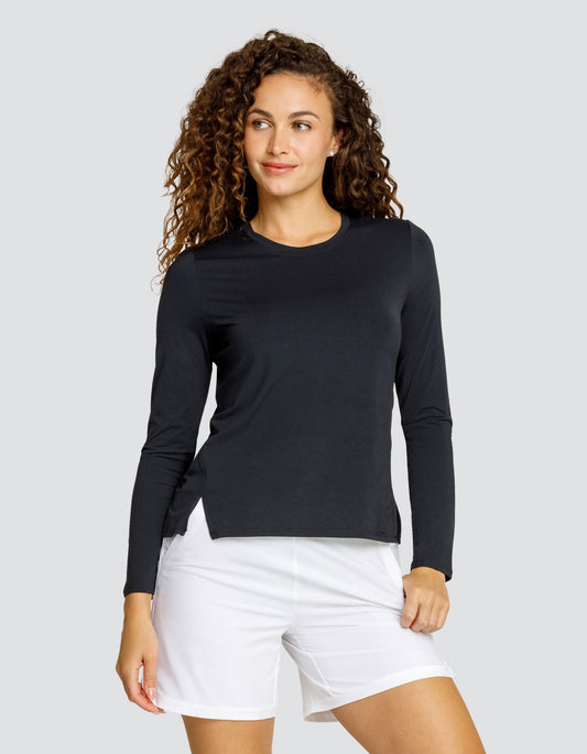 Friday Long Sleeve Top - Onyx Black - FINAL SALE