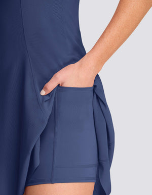 Meghan 32" Dress - Navy Blue