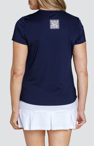 Bijou Top - Navy Blue