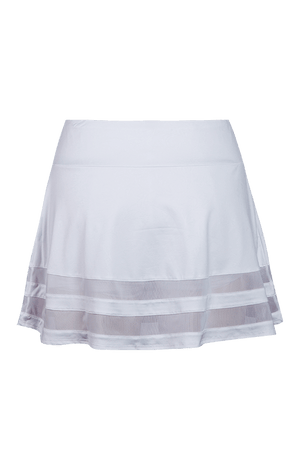Maxine A-Line Skort - White - 14.5" Length