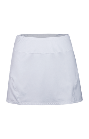 Jaclyn Pleated Skort - White - 13.5" Length