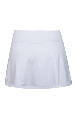 Jaclyn Pleated Skort - White - 13.5" Length