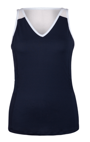 Maureen V-Neck Tank - Slate