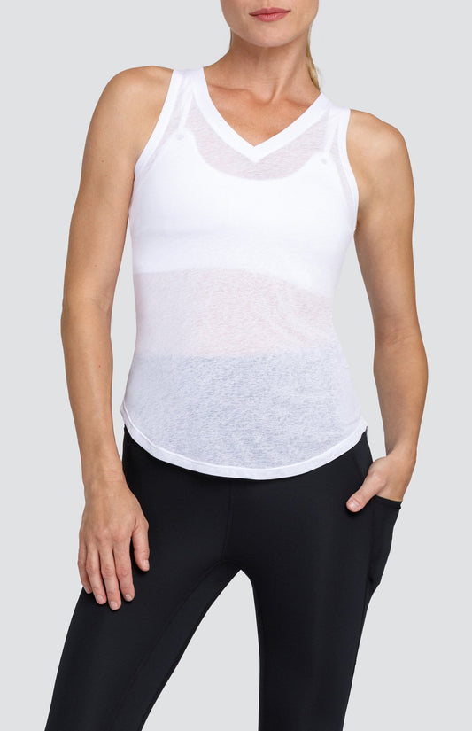 Madison Tank - Chalk White - FINAL SALE