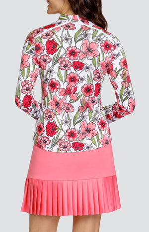 Theola Top - Strawberry Blossoms