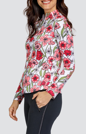 Theola Top - Strawberry Blossoms