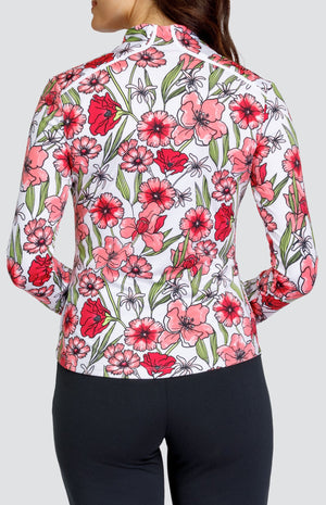 Theola Top - Strawberry Blossoms