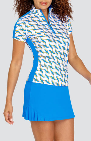 Myrna Top - Interlaced Geo