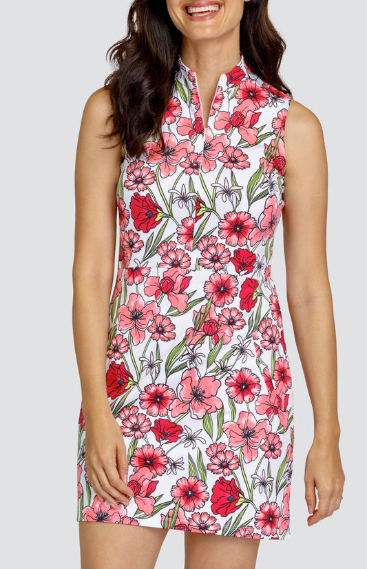 Andreina 35" Dress - Strawberry Blossoms