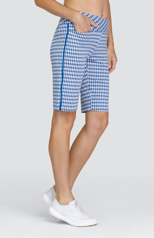 Anya 21" Short - Royal Gingham - FINAL SALE