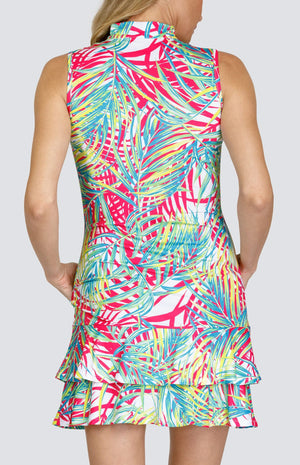 Marianetta 35" Dress - Palm Isles - Fuchsia