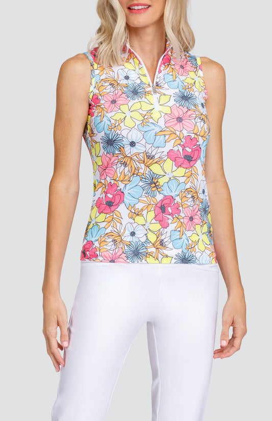 Adriana Top - Sunset Blooms