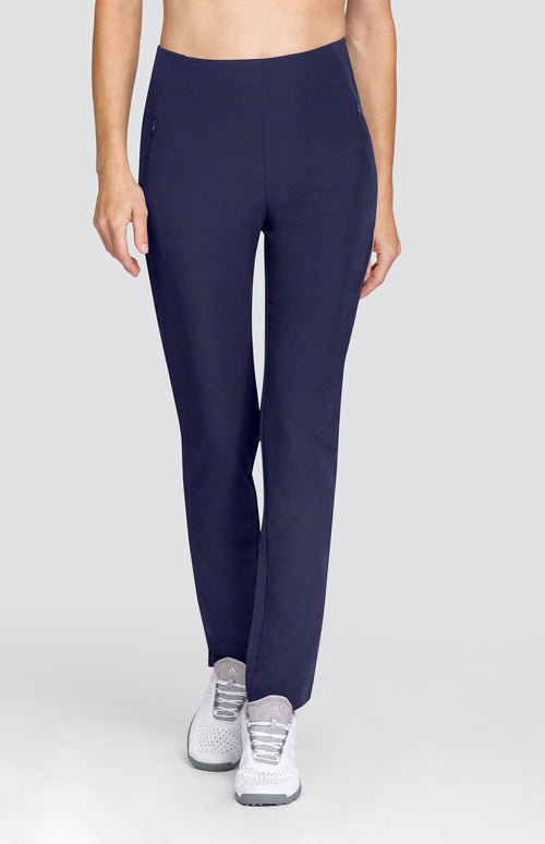 Tail Basic Pull On Solid Stretch Woven Capri Pant The Ladies Pro Shop