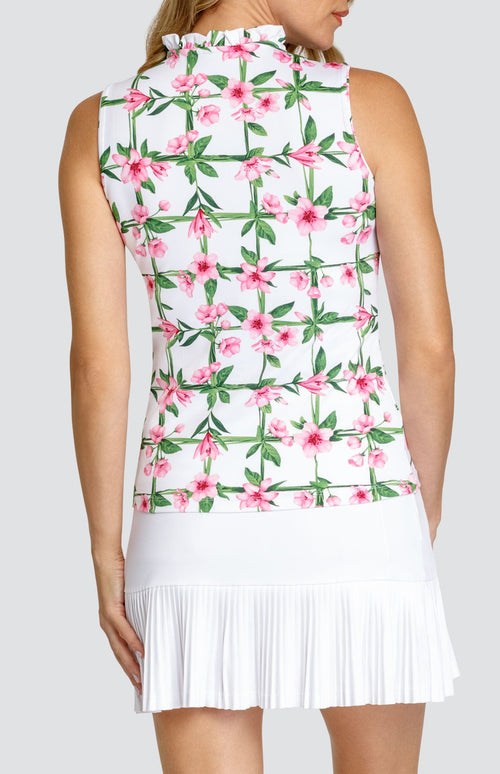 Kris Top - Floral Lattice-Begonia
