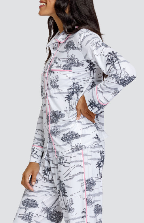 Dream Pajama Top - Oasis Toile - FINAL SALE