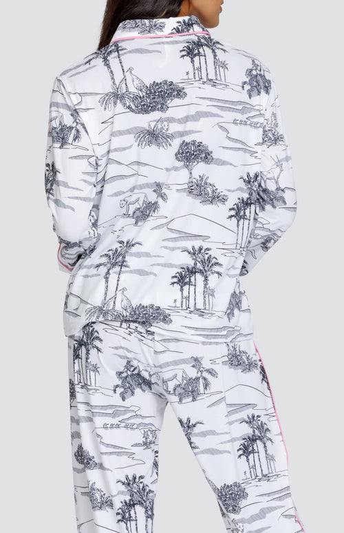 Dream Pajama Top - Oasis Toile - FINAL SALE